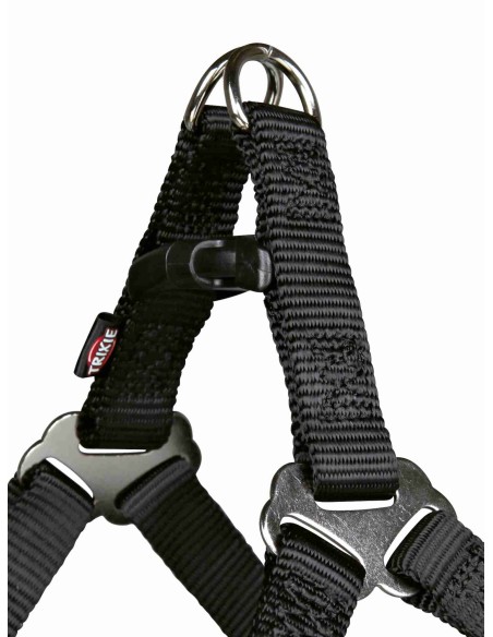 Petral New Premium S 40-50cm 15mm Negro Arnés para Perros Pequeños y Medianos