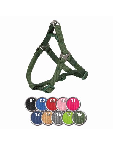 Petral New Premium S 40-50cm 15mm Negro Arnés para Perros Pequeños y Medianos