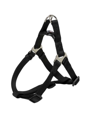 Petral New Premium S 40-50cm 15mm Negro Arnés para Perros Pequeños y Medianos
