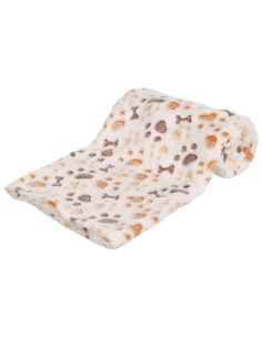 Manta Lingo Beige 100x75 cm para Mascotas Confortable y Duradera