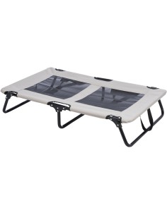 Tumbona para Perros Gris Negro 99x19x60 cm Cómoda y Resistente 2