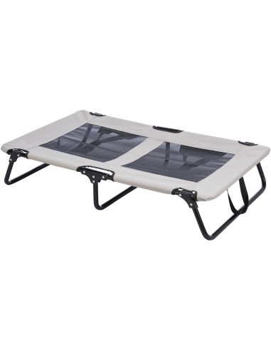 Tumbona para Perros Gris Negro 99x19x60 cm Cómoda y Resistente