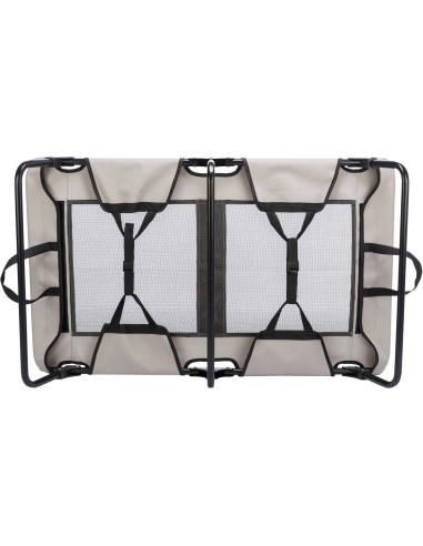Tumbona para Perros Gris Negro 99x19x60 cm Cómoda y Resistente