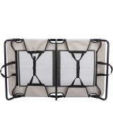 Tumbona para Perros Gris Negro 99x19x60 cm Cómoda y Resistente