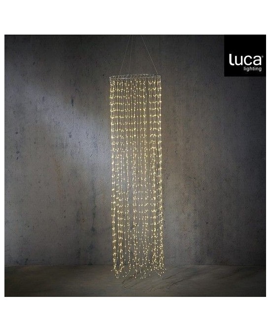 Chandelier plata clásico 1440 LED blanco iluminación elegante y eficiente