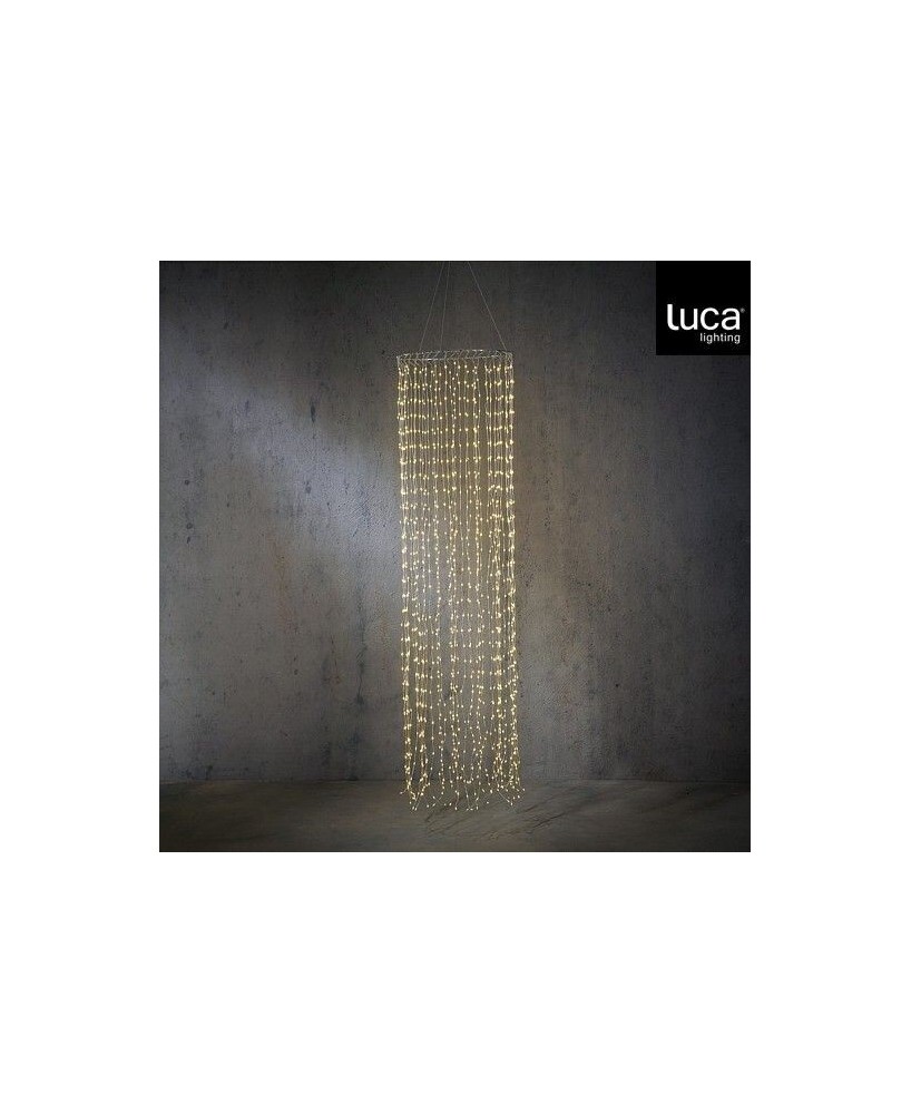 Chandelier plata clásico 1440 LED blanco iluminación elegante y eficiente