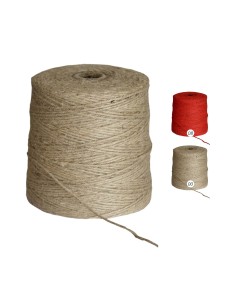 Cordon Yute Natural 3x512mt 1kg resistente para jardinería manualidades y decoración