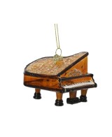 Piano Decorativo Marrón 7.7x8x7.6 cm | Miniatura Clásica para Decoración