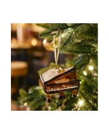 Piano Decorativo Marrón 7.7x8x7.6 cm | Miniatura Clásica para Decoración