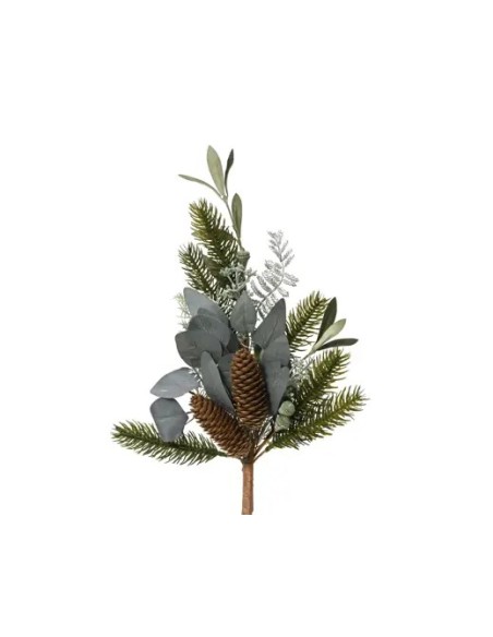 Rama Mordemo Verde Plata L8xW16xH50 cm - Decoración Elegante y Moderna | Endanea Garden