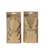 Estrella de Papel Natural 40 cm Decoración Navideña Artesanal
