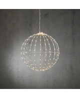 Bola de luces 260LED 40 cm blanca con temporizador para decoración interior y exterior