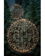 Bola de luces 260LED 40 cm blanca con temporizador para decoración interior y exterior