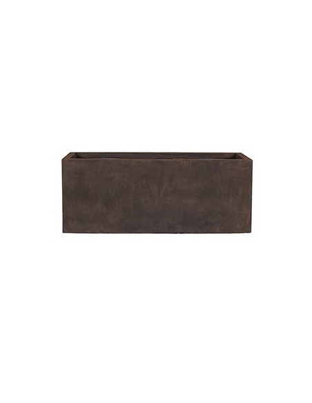 JARDINERA RECTANGULAR 1 60X30X30CM OXIDO RUSTICO