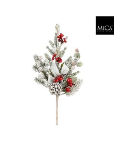 Rama decorativa blanca BELFORT 35x13x8 cm | Endanea Garden