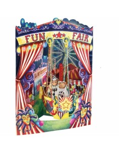 Postal Swing Circo Ossos tarjeta decorativa con ositos para regalo y colección