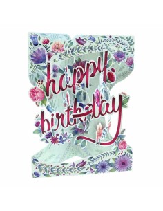 Postal Swing Happy Birthday tarjeta decorativa cumpleaños regalo y colección