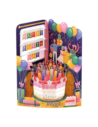 Postal Swing Celebración Aniversario Tarjeta Decorativa para Regalo y Colección