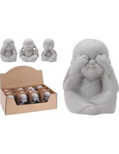 NIÑO BUDISTA 8CM VER/OIR/CALLAR