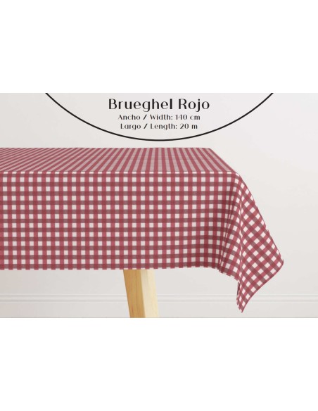 Mantel Louvre Brueghel Rojo 1.40 - Elegante y Sofisticado para tu Mesa | Endanea Garden