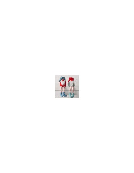 Figura Gnomo Santa 30 cm | Decoración Navideña Interior y Exterior | Endanea Garden