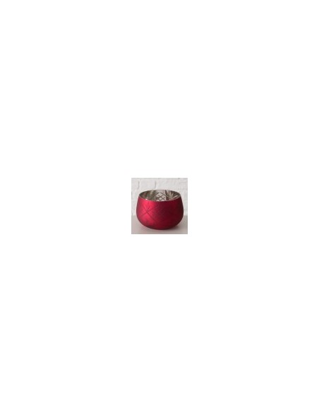 Windlight Velva Cristal Lacado Rojo 8 cm | Decoración Elegante | Endanea Garden