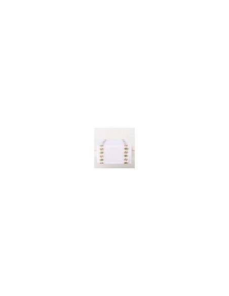 Camino de Mesa Noelle 140 cm Verde y Blanco | Decoración Navideña Elegante