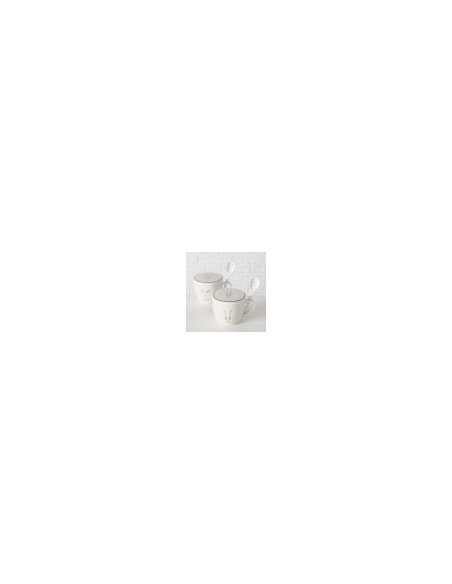 Taza Porcelana Jumbo Montañas 600ml Marrón y Blanco | Endanea Garden