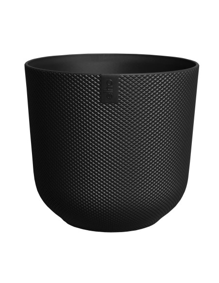 Maceta Jazz Redonda 23cm Negra  Diseño Moderno y Funcional | Endanea Garden