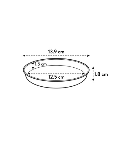 Plato Loft Redondo 14cm Amarillo  Complemento Funcional y Decorativo | Endanea Garden