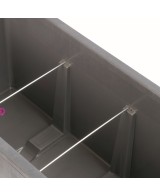 Maceta Muro Millenium R RA 98cm Gris Ceniza | Diseño Contemporáneo | Endanea Garden