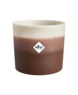 Maceta Redonda 14 cm Marrón Cedro Degradado | Endanea Garden