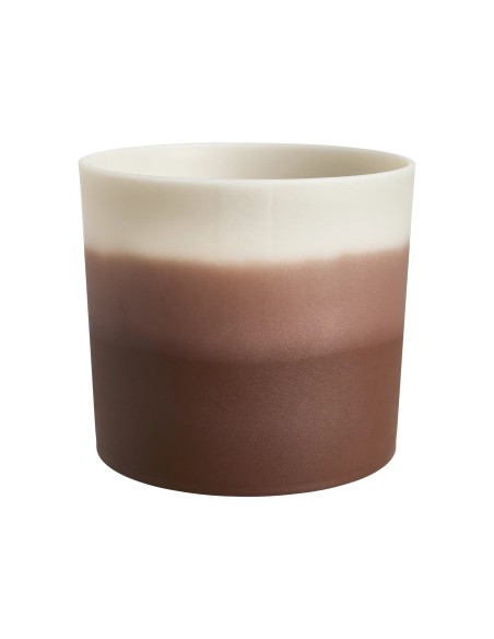 Maceta Redonda 18 cm Marrón Cedro Degradado | Endanea Garden