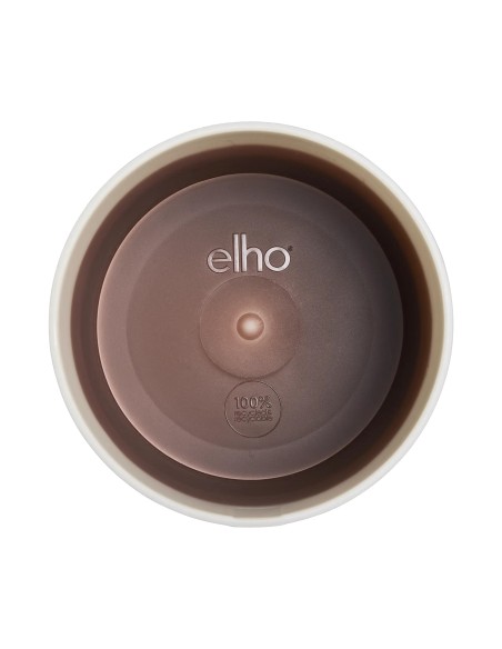 Maceta Redonda 18 cm Marrón Cedro Degradado | Endanea Garden