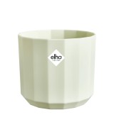 Maceta Facet Redonda 17 cm Verde Té  Diseño Moderno y Elegante