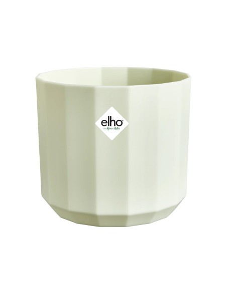 Maceta Facet Redonda 19 cm Verde Té - Diseño Moderno y Resistente