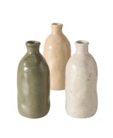 Jarrón Mylana Porcelana 15cm  Elegancia y Diseño Minimalista para Decoración