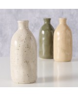 Jarrón Mylana Porcelana 15cm  Elegancia y Diseño Minimalista para Decoración