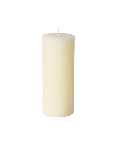 Vela Pilar Classic Crema 15 cm  Iluminación Elegante y Acogedora
