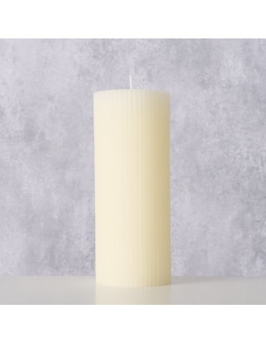 Vela Pilar Classic Crema 15 cm  Iluminación Elegante y Acogedora