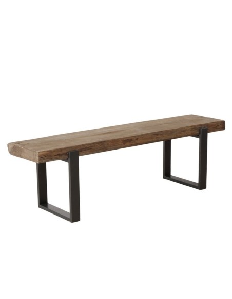 Banco Maximus Madera Reciclada Marrón 45 cm | Banco Rústico Sostenible