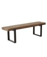 Banco Maximus Madera Reciclada Marrón 45 cm | Banco Rústico Sostenible
