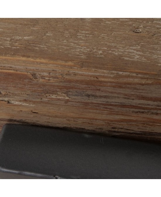 Banco Maximus Madera Reciclada Marrón 45 cm | Banco Rústico Sostenible