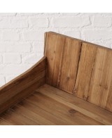 Trineo de Madera Reciclada 72cm Natural | Decoración Navideña Rústica y Sostenible
