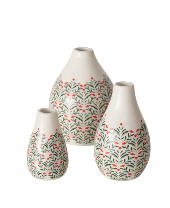 Jarrón Paris Porcelana 12 cm | Decoración Elegante y Sofisticada
