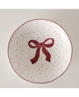 Bol Redondo 7.5 cm Blanco y Rojo | Bol para Snacks y Postres | Endanea Garden