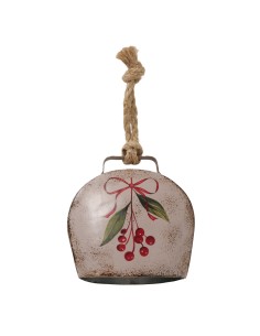 Adorno Colgante Nola Noelle Beige 11.5x12 cm | Decoración Navideña Elegante | Endanea Garden