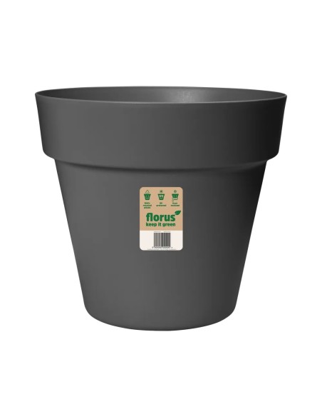 Maceta Original Antracita 25cm | Elegante y Duradera para Interior y Exterior | Endanea Garden

