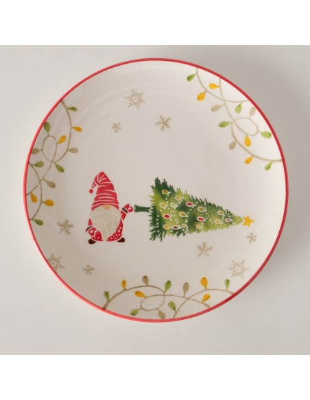 Plato Noelo Gres 25.7 cm | Estilo Rústico y Elegante para tu Mesa | Endanea Garden