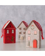 Adorno Colgante Casita 7.5 cm Largo 13 cm Alto Decoración Versátil